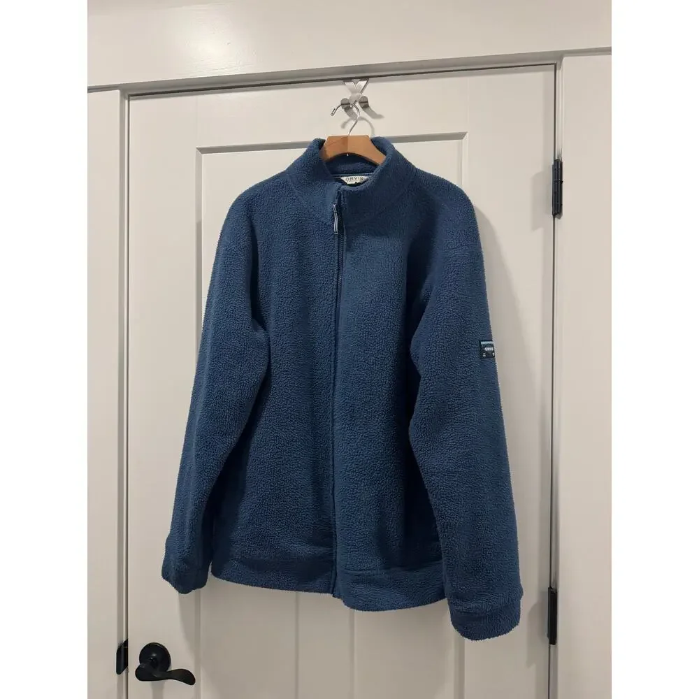 Orvis Blue Fleece Jacket Large